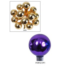 25MM Purple Glass Balls (Lot of 1 Box - 12  Bunches Per Box) SALE ITEM